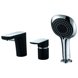 Смеситель на борт ванны DQ Berlin Technische чёрный/хром DA1434915